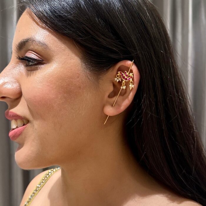 Heer Sui Earrings-Pink