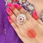 Chanchal MOP Pachi Kundan Ring