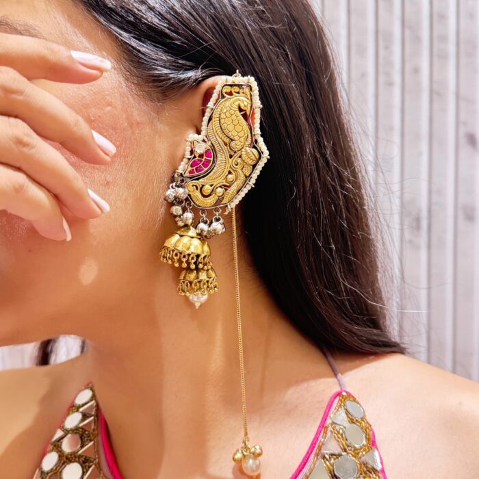 Shalimar Kaanphool Jhumkis