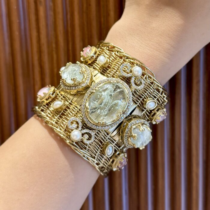 Chitrangada Handcuff/Bracelet-Beige