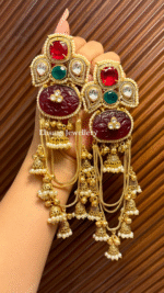 Dilbar Earrings - Ruby - Image 3