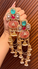 Dilbar Earrings - Mint Green - Image 2