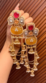 Dilbar Earrings - Ruby - Image 2