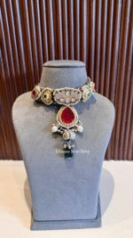 Rang E Ishq Necklace With Earrings - Image 10