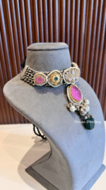 Rang E Ishq Necklace With Earrings - Image 8