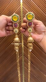 Lehariya Kashmiri Earrings - Image 4
